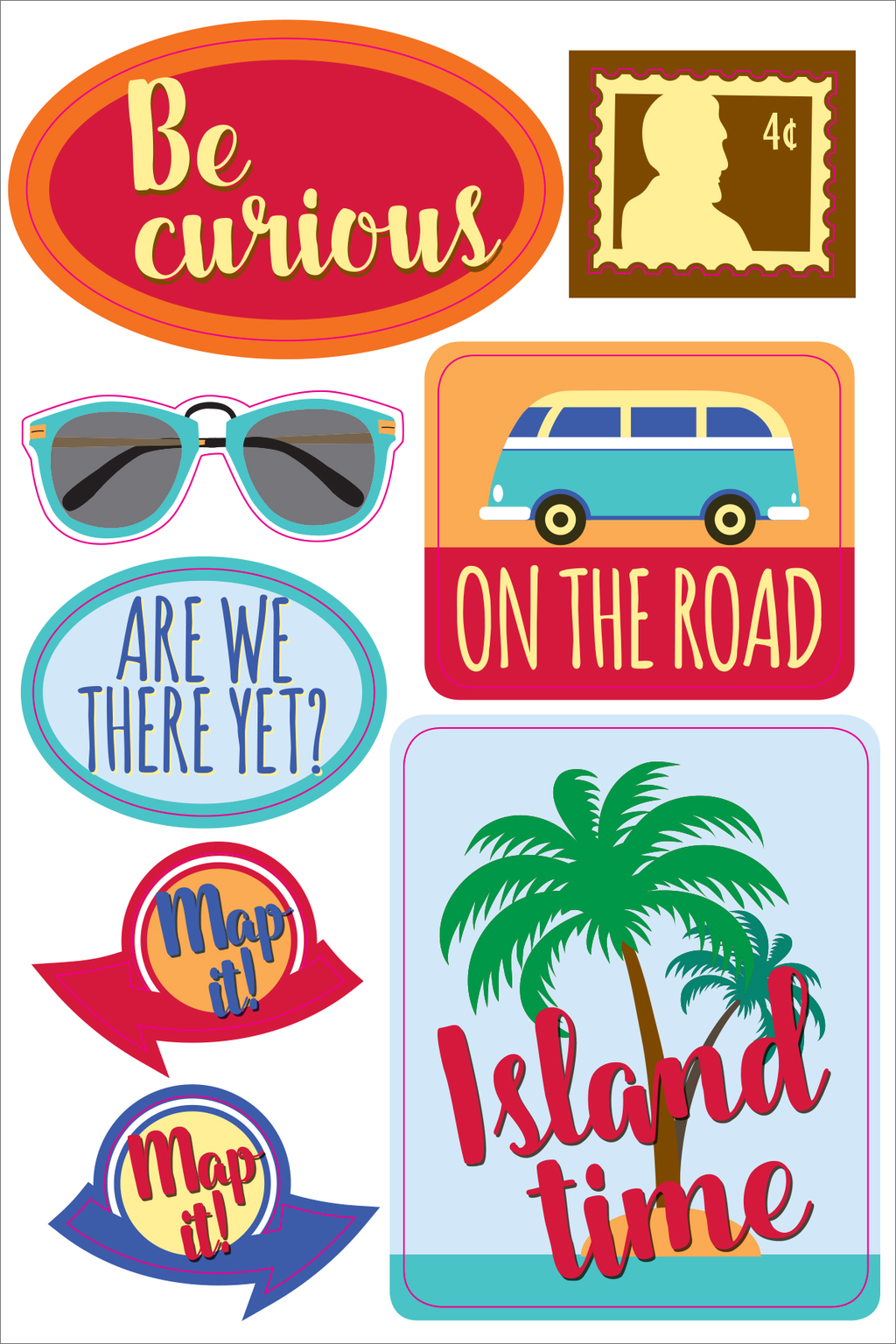Essentials Travel Planner Stickers