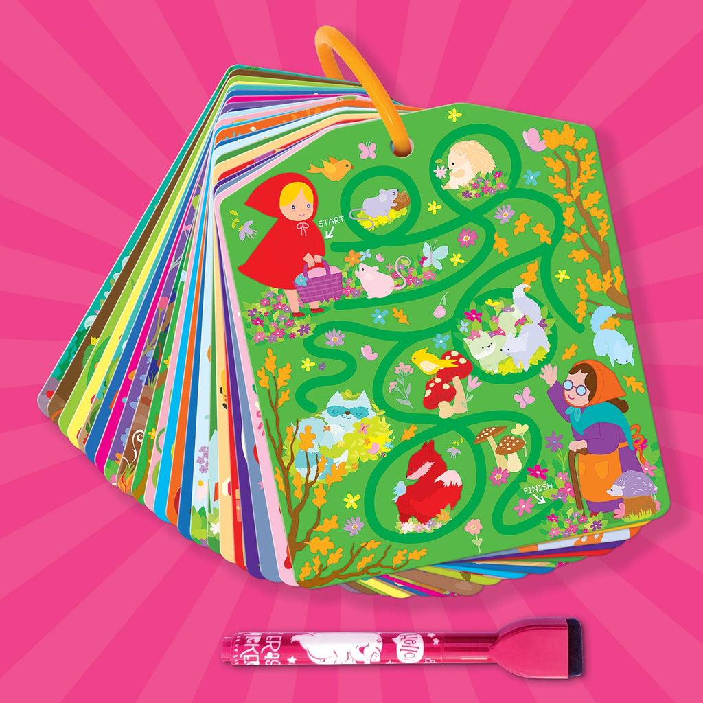 Dry Erase Activity Cards | Mazes | Kids Travel Game