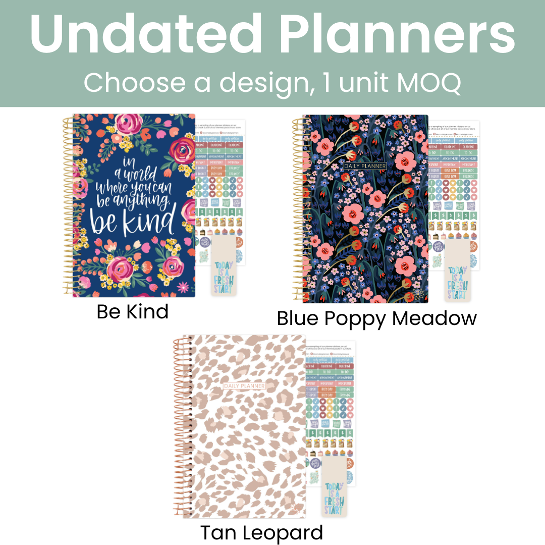 Undated Planner - 5" x 8" size
