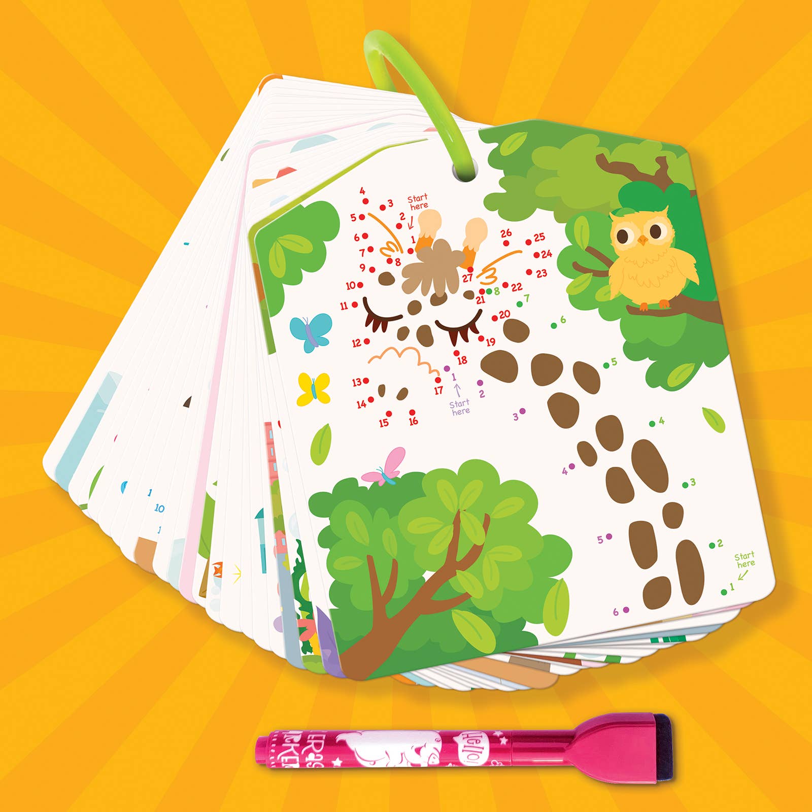 Dry Erase Activity Cards | Connect-the-Dots | Kids Travel