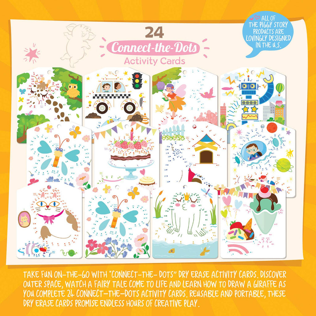 Dry Erase Activity Cards | Connect-the-Dots | Kids Travel