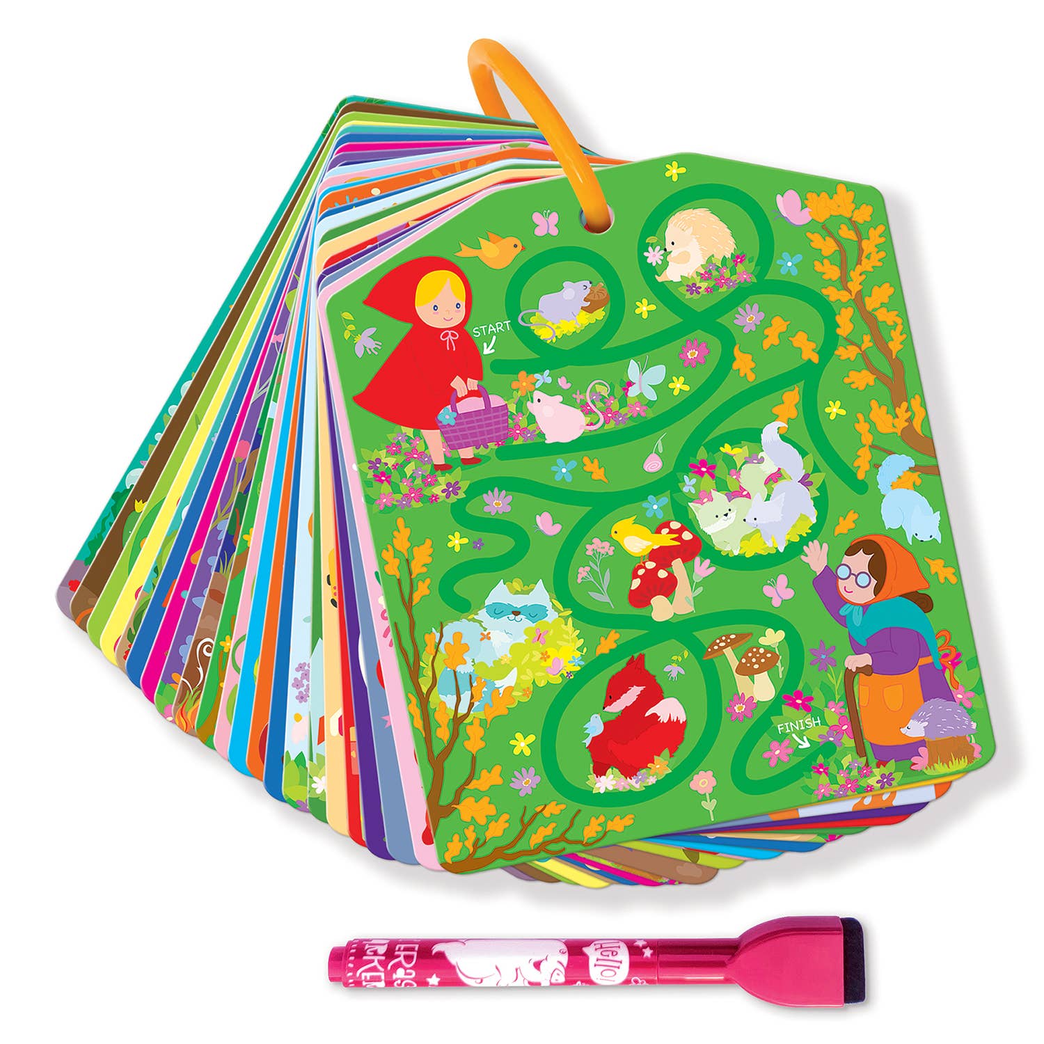 Dry Erase Activity Cards | Mazes | Kids Travel Game