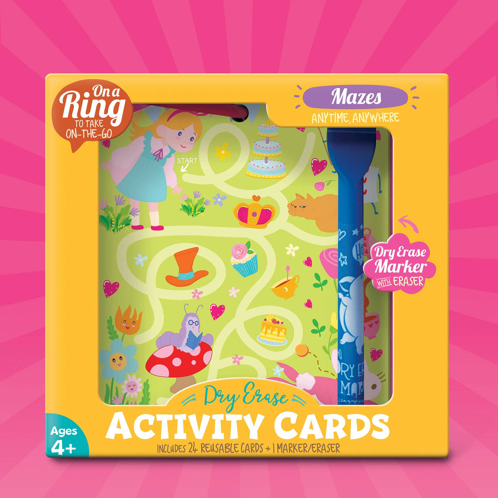 Dry Erase Activity Cards | Mazes | Kids Travel Game
