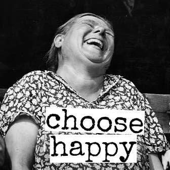 Fridge Magnet. Choose Happy
