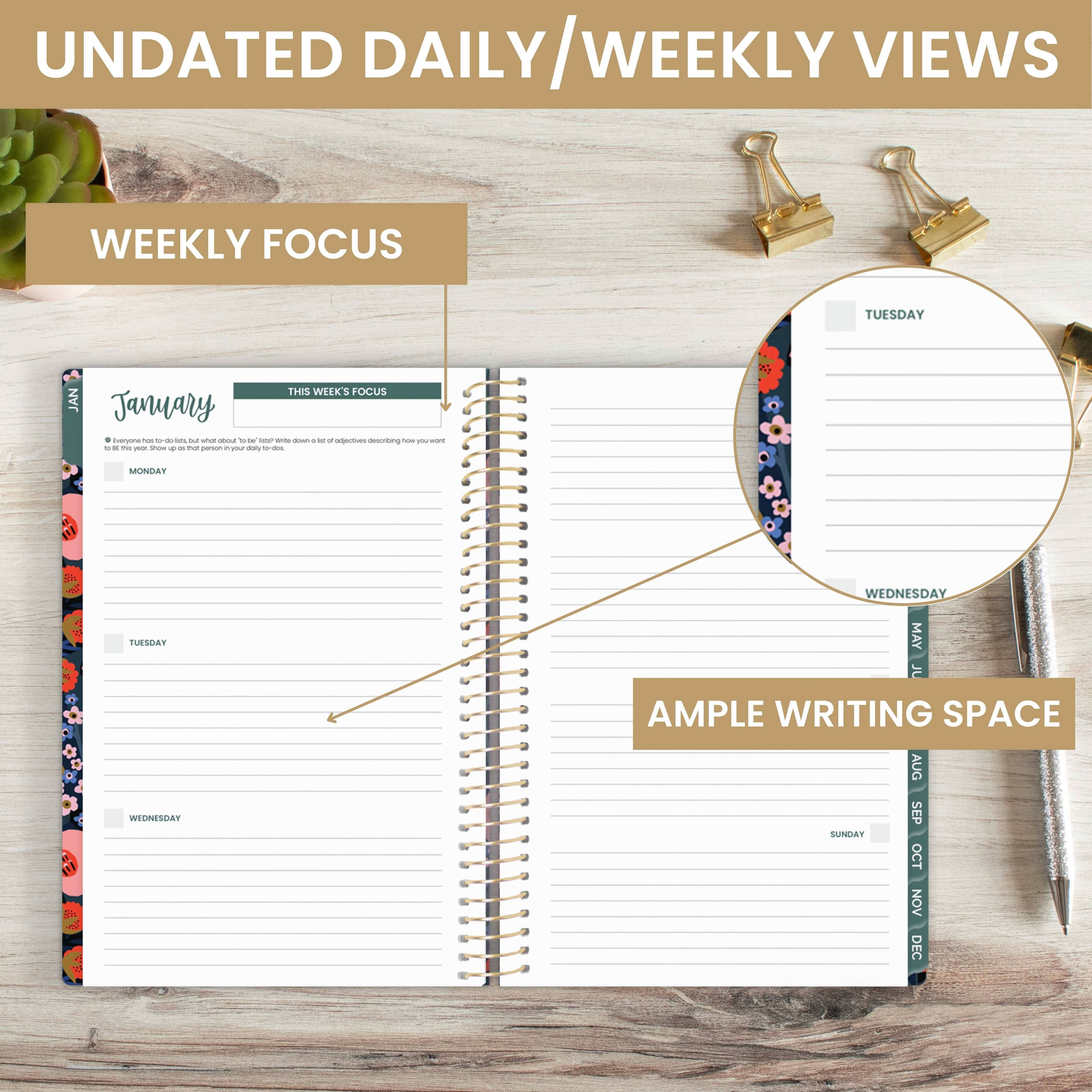 Undated Soft Cover Planners