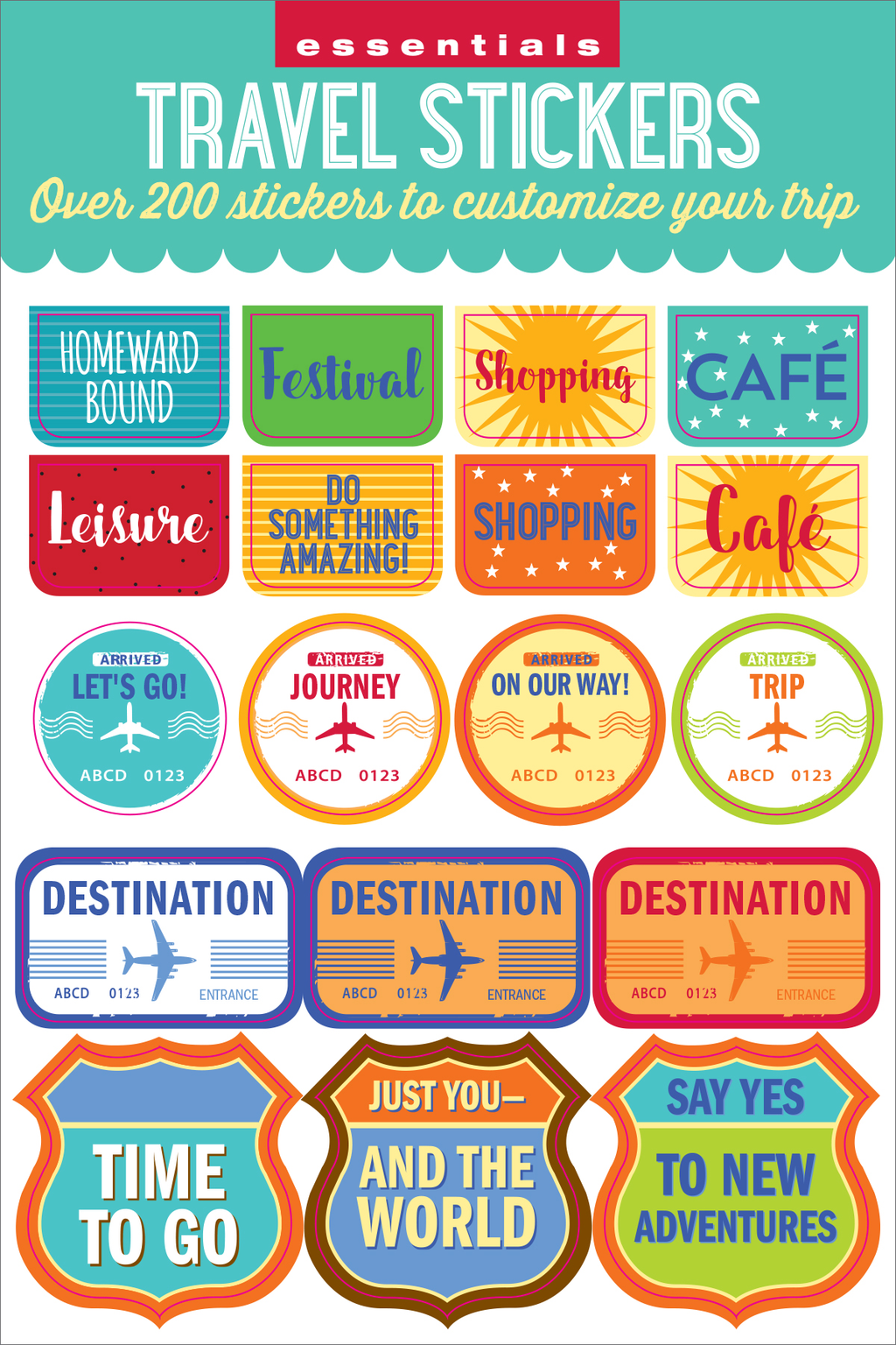 Essentials Travel Planner Stickers