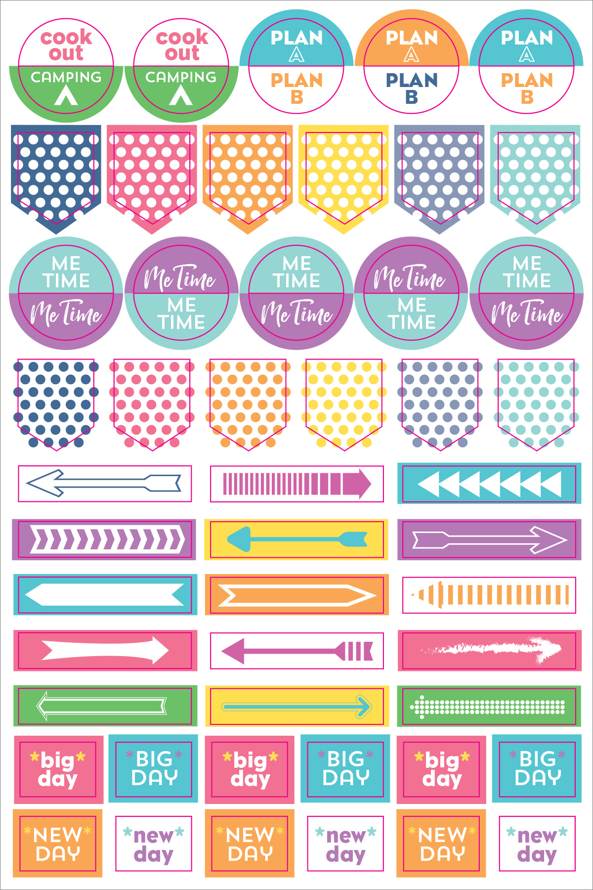 Essentials Weekly Planner Stickers