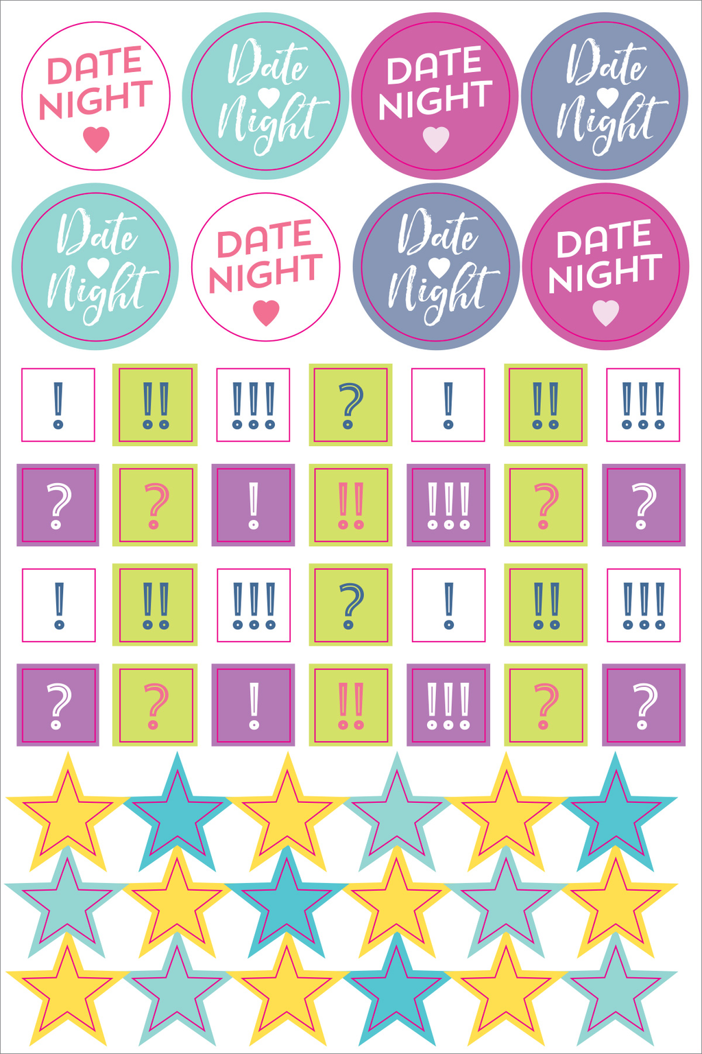 Essentials Weekly Planner Stickers