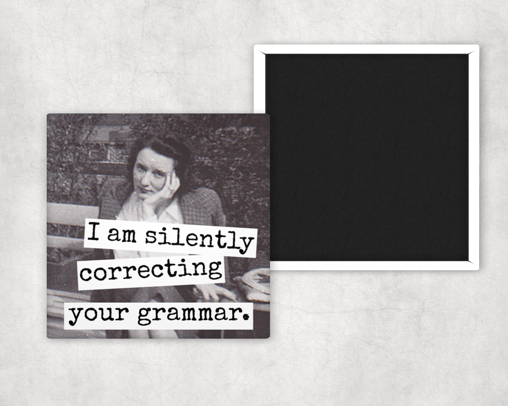Fridge Magnet. I Am Silently Correcting Your Grammar.