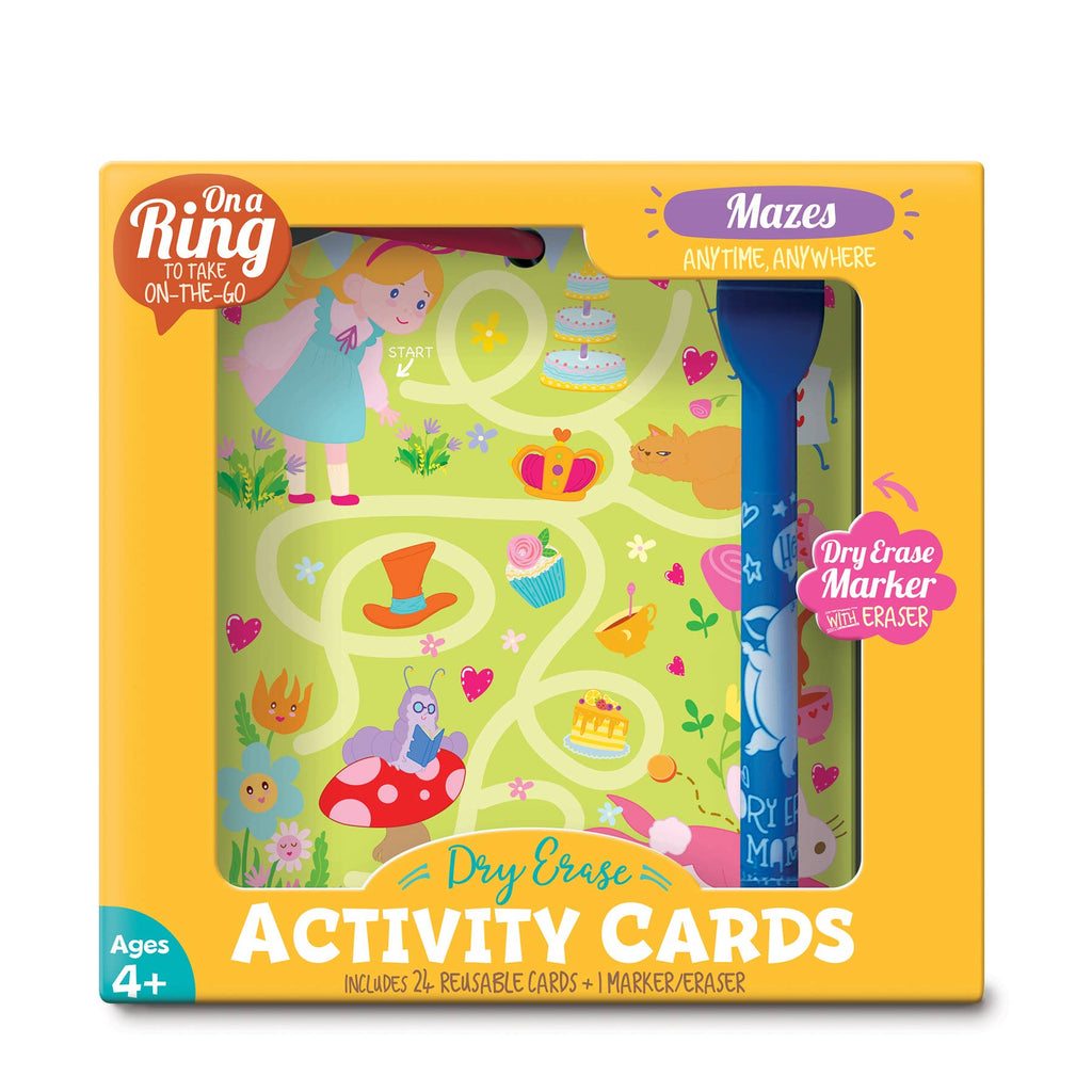 Dry Erase Activity Cards | Mazes | Kids Travel Game