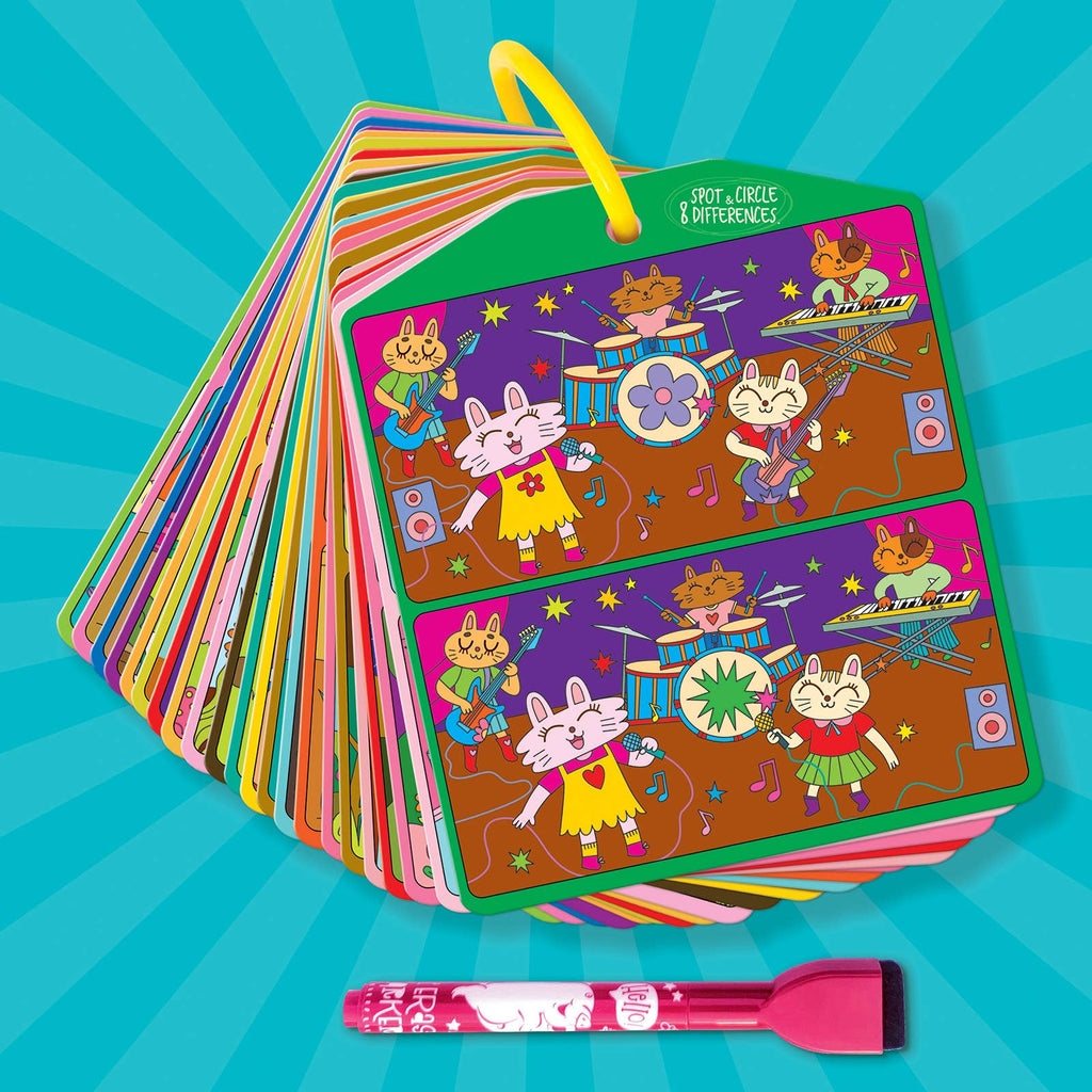 Dry Erase Activity Cards | Spot the Difference | Kids Travel