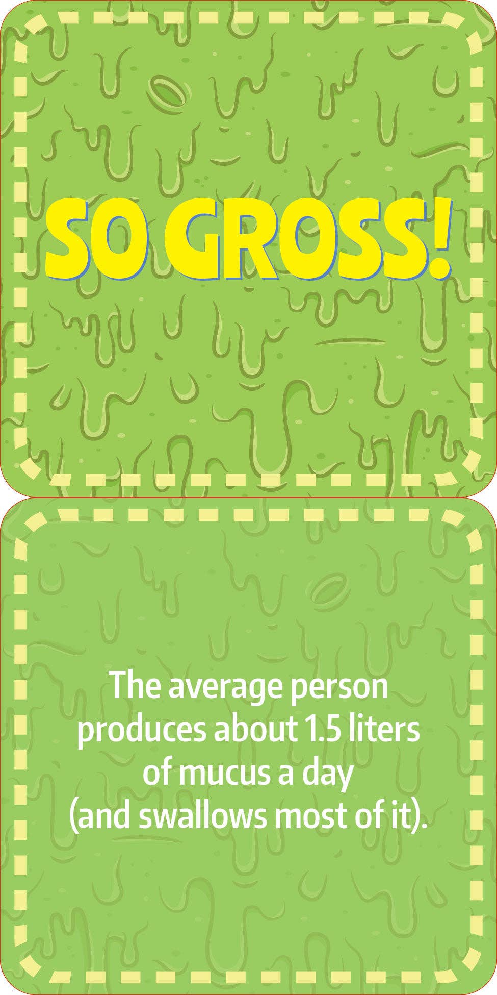 Gross Facts Lunch Box Notes for Kids!