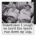 MAGNET. Sometimes I Laugh So Hard The Tears Run Down My Leg