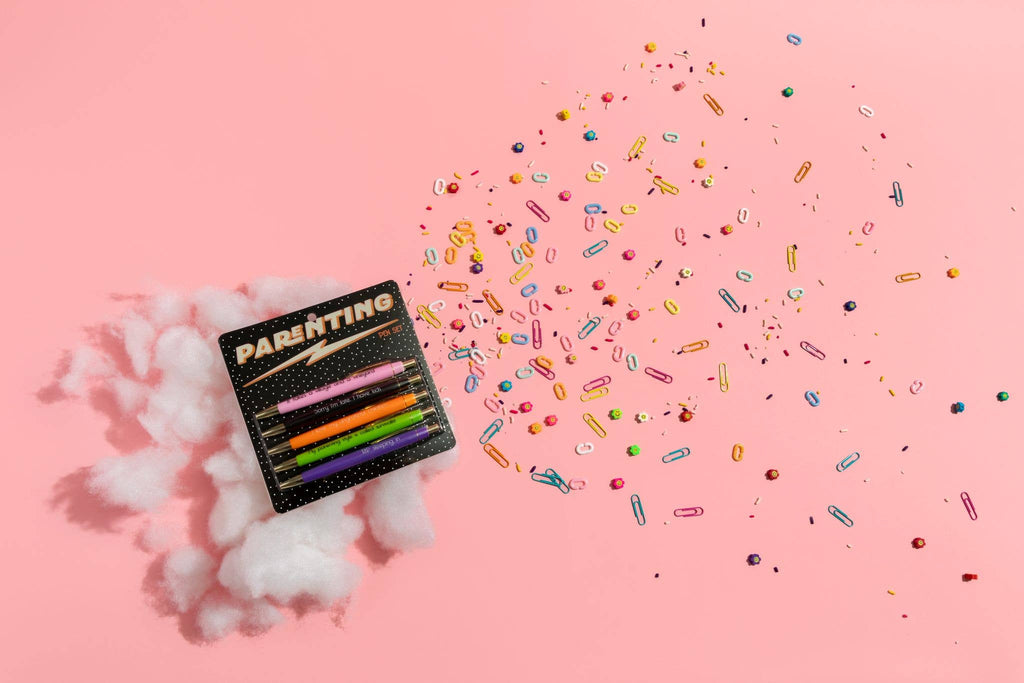 Parenting Pen Set - Perfect for Early Risers (pens, mothers day, stationery)