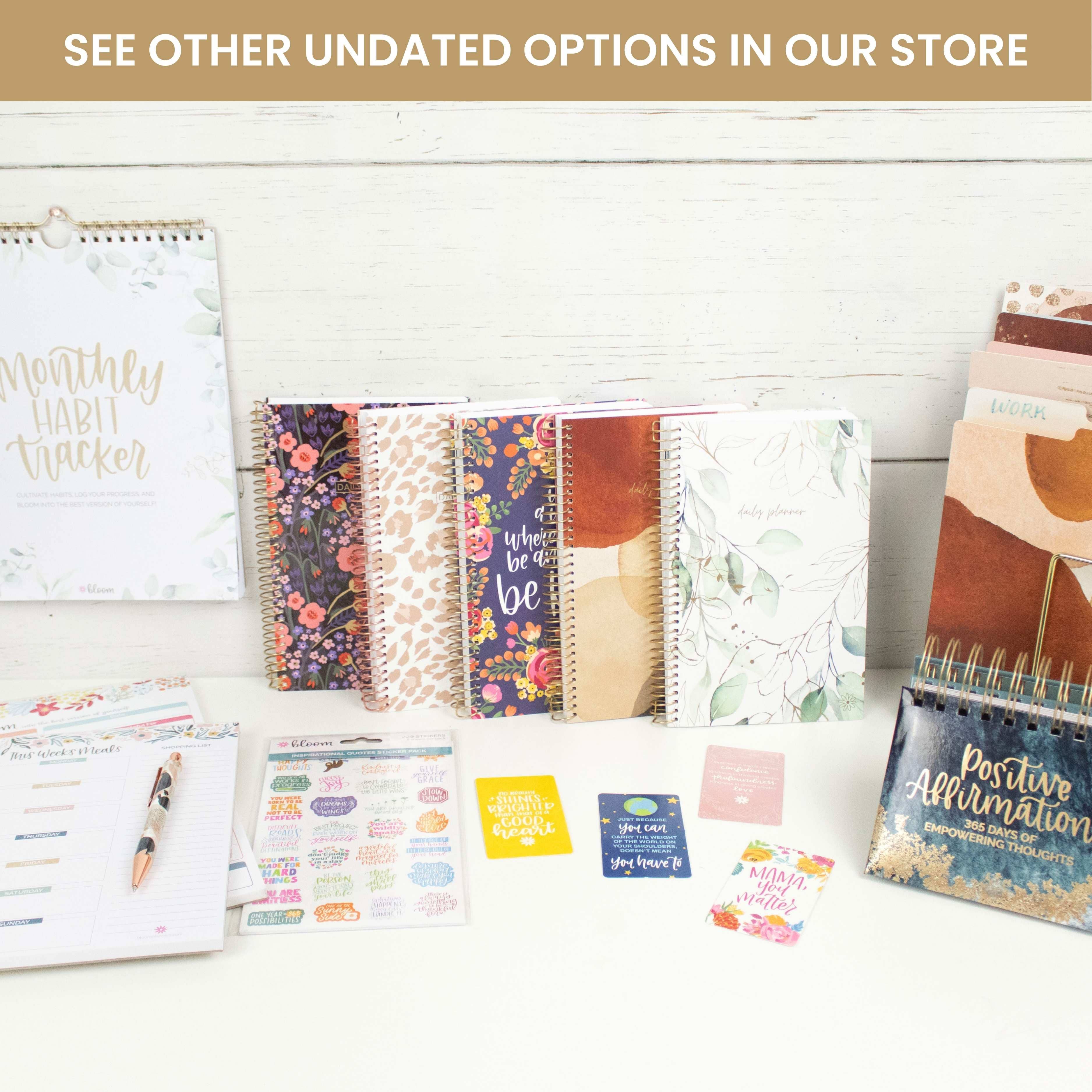 Undated Soft Cover Planners