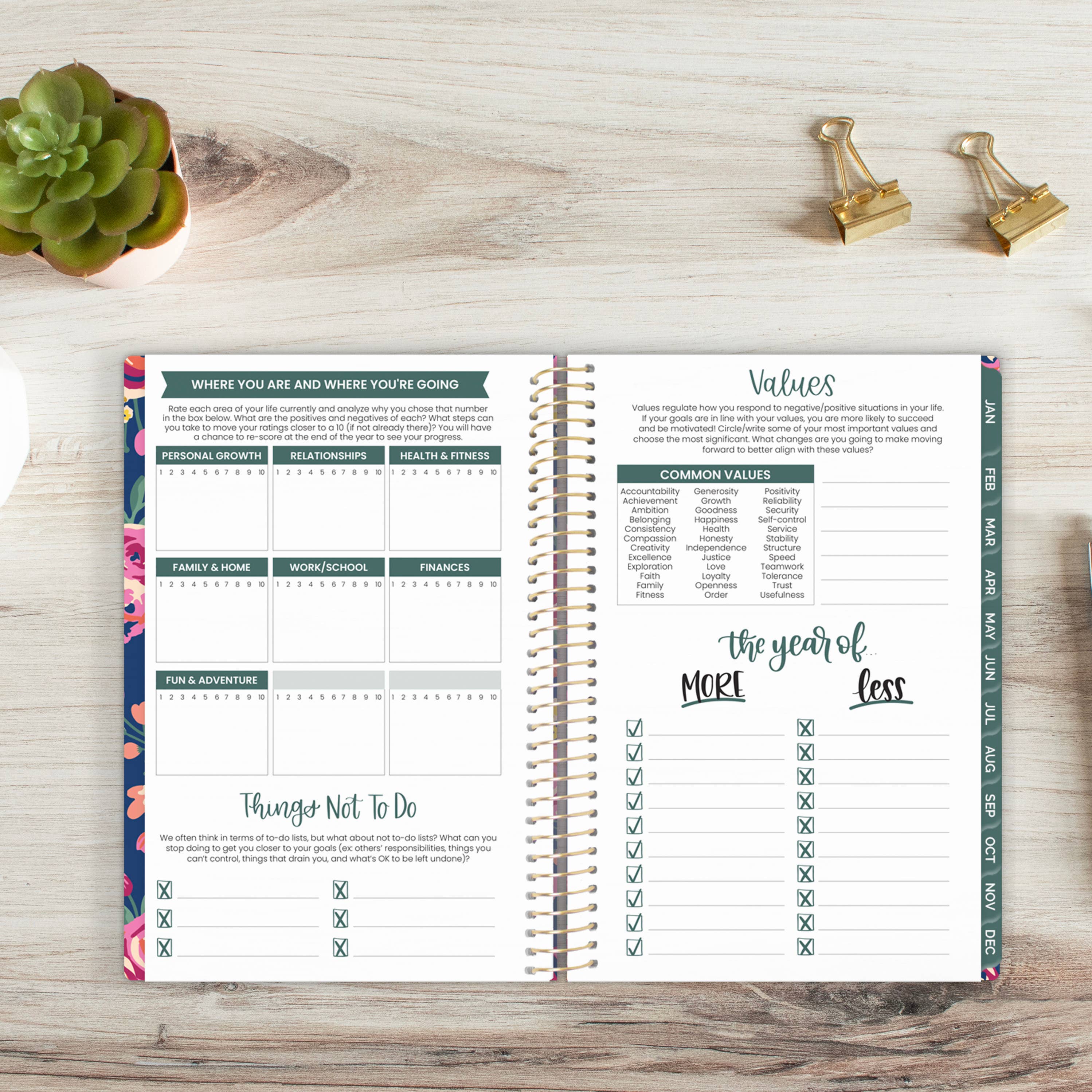 Undated Planner - 5" x 8" size